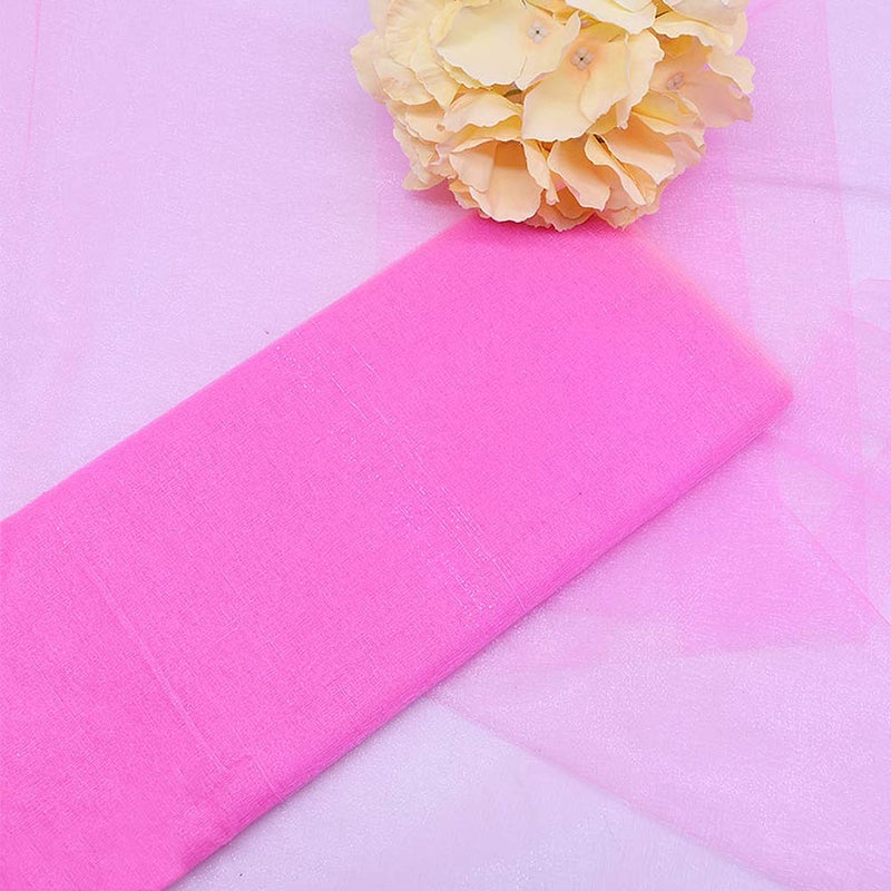 Anteer Crystal Organza Tulle Sheer Fabric Backdrop Curtains for Wedding Baby Shower Birthday Party Event Decor, 19â€ by 30 Yard (Light Pink) - Image 2